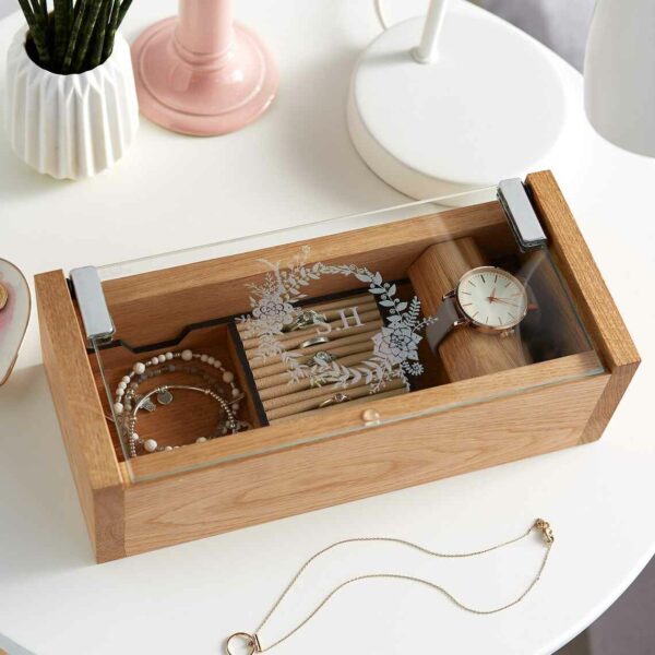 صندوق مجوهرات خشبي
